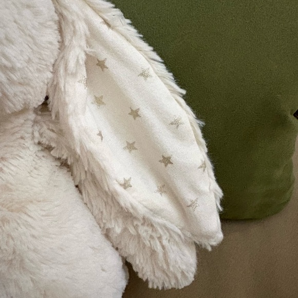 Jellycat Bashful Bunny Twinkle Medium GREAT Condition Off-white Stars RETIRED - Picture 5 of 12